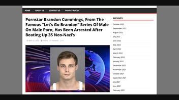 brandon cummings porn|Fact Check: Did Lets Go Brandon Gay Porn Star Beat Up 35